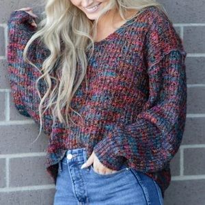 Free people highland chunky knit sweater NWT Small